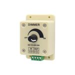 REVALS Switch Dimming Brightness Controller for LED Strip Light Dimmer 12 V to 24v 8 A - Pack of 1