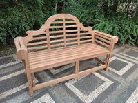 Emporium Furniture Garden Bench Extra Thick LUTYENS Marlboro Outdoor Premium Quality Teakwood Bench (Fully built Bench)