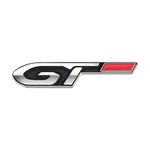AutoBizarre 3D Raised Silver Black GT Metal Monogram Emblem Badge Sticker for All Cars & Bikes