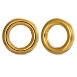 PONWAG 1 Pair Seamless Ear Weight Hoop Gauge Earrings For Stretched Ears Dangle Gauge Hanger 2g Plug Tunnels For Ear Women Body Piercing Jewelry