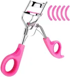 Whalrace Eyelash Curlers, Premium Lash Curler, Come with 5PCS Extra Eyelash Curler Refills, Dual-Pink Scissor-Shaped Handle Eye Lash Curler, Superior Curling Effect