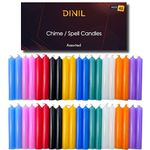 Dinil – Spell Candles (40 Candles) – 4" x 1/2" Premium Candles for Rituals, Birthdays, Spells