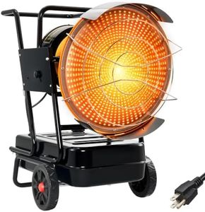 SPECRAFT 125K BTU Industrial Radiant Heater, 13.2-Gal Tank, Kerosene/Diesel