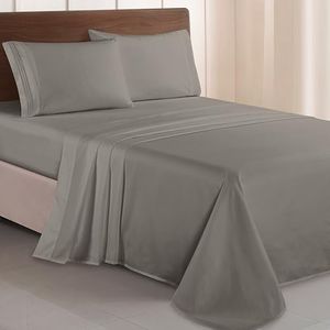 Elegant Comfort Premium Microfiber Queen Gray Sheet Set