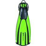 Mares Avanti Quattro Plus Open Heel Bungee Strap Fin, Green, Small