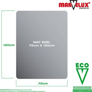 Marvelux Chair Mat 75x120cm – Durable Floor Protection