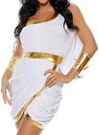 Forplay Women's Immortal Beauty Costume Set, White, Medium/Large