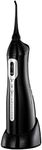 ToiletTree Products Oral Irrigator by Poseidon Portable and Cordless Water Flosser (w/Charging Cradle, Black)