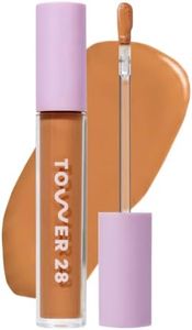 Tower 28 Beauty Swipe Serum Concealer - Hydrating Buildable Medium-Coverage Concealer with Skincare Benefits for Sensitive Skin - Shade 14 PV, Deep Tan with Golden Undertones, 0.22 Fl Oz