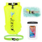 Swim Buoy Tow Float Dry Bag,Wild Swimming Float and Waterproof Phone Case,Inflatable Watertight Dry Bag,for Open Water Swimming Sports Kayakers Triathletes Snorkelers,Swim Bubble Highly Visible