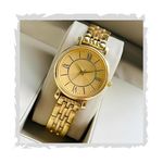 STYLEDOSE Women Analogue Wrist Watches for Women's & Girls&Miss&Ladies Diamond Studded Roman Dial Rosegold Colored Stylish Bracelet Strap (Gold)