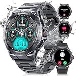 FEELNEVER Smart Watch for Men with Bluetooth Voice Call, 1.43'' AMOLED Always-on Smartwatch with Heart Rate SpO2 Blood Pressure Monitor 100 Sports, IP68 Waterproof 400mAh Smart Watches, Android iOS