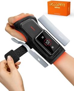 IKEEPFIT MAXease Cordless Wrist Heating Pad & Massage Brace - Portable Splint for Arthritis, Carpal Tunnel Relief & Hand Joint, Warming Wrist Support for Pain Relief & Night Use, Size M, Right