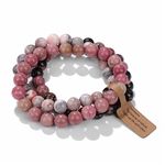 Risyfjew Crystal Bracelet for Women 8mm Healing Natural Stone Bracelet Bead Stretch Bracelet Amethyst Rose Quartz Tiger Eye Gift