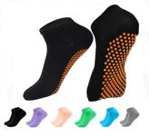 6 Paris Non Slip Socks Women Yoga Socks with Grips for Pilates, Slipper, Hospital, Barre and Playground，Suitable for Women and Men