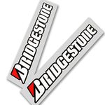 ! B motorcycle text negative colour tyre sponsor graphics decals stickers x 2 Medium