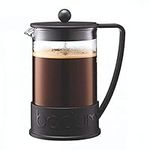 Bodum BRAZIL 3 Cup 0.35L Plastic French Press Coffee Maker, Black, 10948-01SA-10