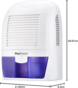 Pro Breeze 1500ml Dehumidifier – Compact Portable Moisture Remover