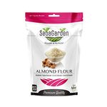 Seba Garden Extra Fine Almond Flour Blanched 1Kg Ziplock Packing Resealable Ground Almond from California Keto Friendly