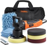 VonHaus Dual Action Polisher Kit, Random Orbit Polishing Machine, 600W Car Buffer, for Buffing Metal, Plastic, Tiles, Car Paint and More, Includes 4 Buffing Pads and Carry Case