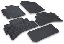 Custom-fit for 2016-2022 Toyota Prius Premium All-Weather Rubber Floor Mats and Liners Front and 2nd Row Heavy Duty Set (Black)