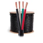 Cables Direct Online 16AWG Outdoor Speaker Wire, 250 ft | 4 Conductor, CCA- Copper Clad Aluminum, Stranded Bulk Audio Cable |Direct Burial, UV Resistant