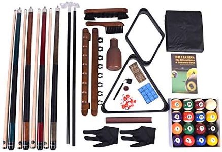 Gamesun Pool Table Premium Billiard 20 Pieces Accessory Kit, Pool Cue Sticks Bridge Ball Sets,Premium Billiard Accessory kit Set, Includes All Accessories to Start a Billiards Game