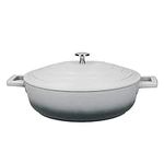 MasterClass Shallow Casserole Dish with Lid 4L/28 cm, Lightweight Cast Aluminium, Induction Hob and Oven Safe, Grey Ombre