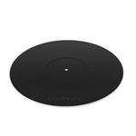 Fluance Turntable Platter Mat (Rubber Black) - Durable Audiophile Grade Silicone Design for Vinyl Record Players (PFHTRP)