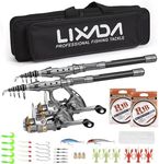 Lixada Fishing Rod Reel Combo with 