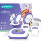 Lansinoh - 2-in-1 Double Electric Breast Pump - Mains or Battery Operated