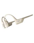 Shokz OpenRun Pro Premium Bone Conduction Open-Ear Bluetooth Sport Headphones - Sweat-Resistant Wireless Earphones for Workouts and Running - Built-in Mic, with Headband (Beige)