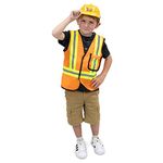 Construction Worker Children's Halloween Costume - Dress Up, Trick or Treat (Youth Large (7-9))