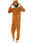 Scooby-Doo! Onesie | Onesies for Men Brown Large