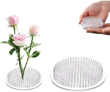 Flower Frog, Plastic Floral Frog Arrangement Holder, Ikebana Stem Pin Fixed Tools Grid for Vase, Plant Decoration DIY Craft Supplies, Japanese Arranging Garden Home Wedding Decoration (3)