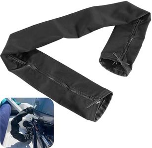 48'' Long Black Zippered Rigging Sleeve, ZRS-1-DP Casing, Trolling Motor Cable Organizer Sleeve