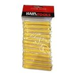 Hair Tools Perm Rods For Curling & Waves. Hairdressing Hair Roller With Rubber Bands. Perm Kit Styling Rods For Long & Short Hair (Yellow - Diameter: 8mm)