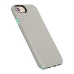 Speck Products Protective Skin Cover for iPhone SE 2020 Case/iPhone 7 Case (Also Fits iPhone 6 and iPhone 6S) - (Sand Grey/SURF Teal)