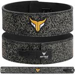 Mytra Fusion Gym Belt with Buckle Weight Lifting Belt for Gym, Fitness, Workout, women & men Weight Lifting Belts (Black, L)