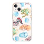 Blingy's for iPhone 14 Case, Cute Jellyfish Pattern Fun Ocean Fish Style Beach Design Transparent Soft TPU Protective Clear Case Compatible for iPhone 14 6.1 inch (Jellyfish)