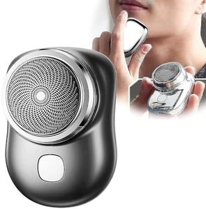 ROMINO Mini Electric Shaver Portable Shaver Men, Shaving Machine Pocket Beard Trimmer Electric Razor for Unisex, USB Rechargeable Multipurpose Hair Shavers for Beard (Multicolor)