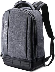 K&F Concept Lightweight DSLR Camera Backpack, Waterproof Multipurpose Thickening Nylon Camera Bag for Canon Nikon Sony Fuji Cameras and Accessories with 13.3” Laptop Compartment Light Grey