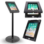 Pyle-Home PSPADLK45 Universal Tamper-Proof Design Anti-Theft Floor Stand Kiosk/Holder/Display Case for iPad 2/3/4