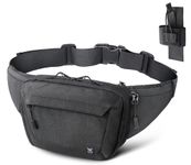 RXW Tactical Hidden Carry Bag, CCW Men's Waist Bag, Hip Bag Compact Belt Bag for Hiking, EDC Waist Pack (Adjustable Up to 60" Waist)
