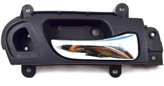 PT Auto Warehouse HO-2239MA-FR - Inner Interior Inside Door Handle, Black Housing with Chrome Lever - 2-Door Coupe, Passenger Side