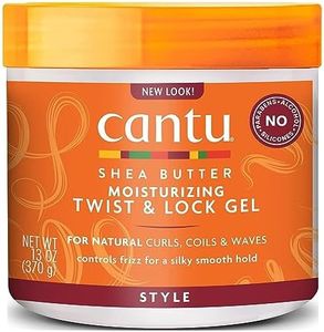 Cantu Natural Hair Twist And Lock Gel 13 Ounce Jar (384ml) (2 Pack)
