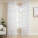 Top Finel White Sheer Curtains 108 