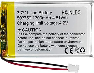HXJNLDC DC 3.7v 1300mah 503759 Remplacement de la Batterie Lithium - ION polymère pour DIY 3.7-5v Electronics, GPS, LED, Bluetooth Speaker, Mobile Power