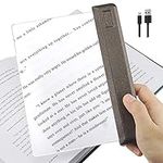 HONWELL Magnifying Glass, Handheld Magnifying Glass with Light, Rechargeable Illuminated Reading Magnifier, 3X Large Ultra Bright LED Page Magnifier for Small Prints, Low Vision, Seniors Reading