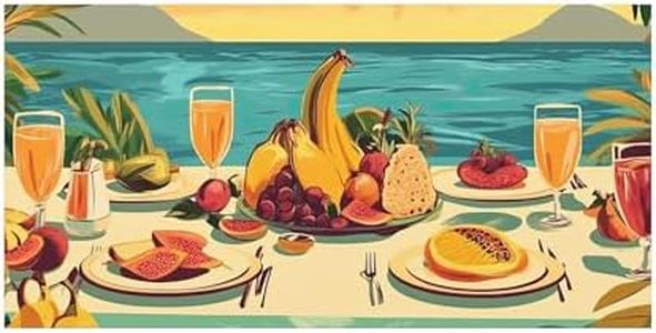 Tropical Fruit Still Life Canvas | Matte Stretched Wall Art